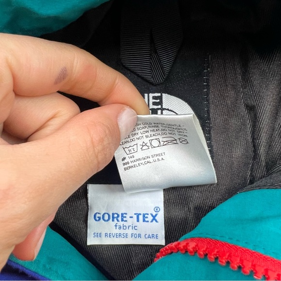 Vintage The North Face men’s veritcal edition gortex color windbreaker S L82-9 - Picture 6 of 7
